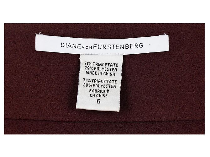 Falda midi con cremallera lateral Diane Von Furstenberg - '10s Castaño - vista 4
