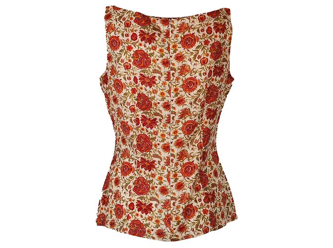 Top floreale in seta Isabel Marant - anni '10 Multicolore - vista 2