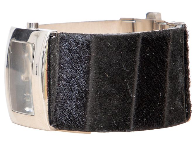 Roberto Cavalli schwarze Tierhaaruhr - '10s - Ansicht 6