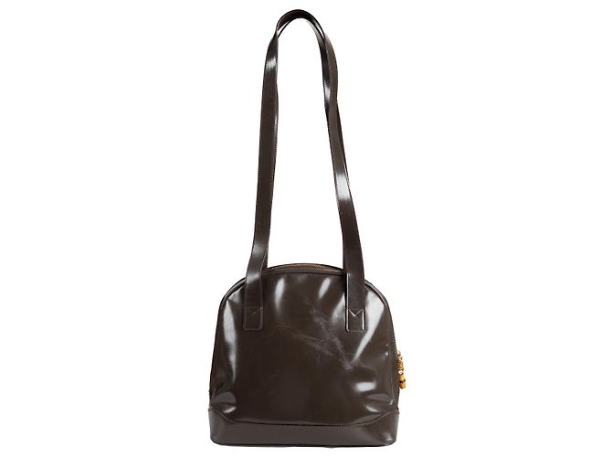 Gucci Vintage Patentasche - 2000er Braun - Ansicht 2
