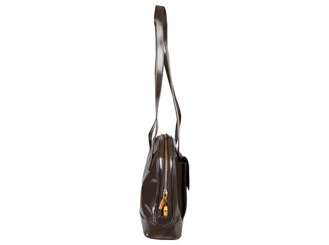 Gucci Vintage Patentasche - 2000er Braun - Ansicht 3