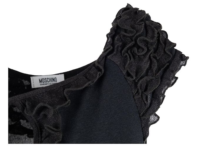 Asymmetrisches Kleid Moschino Cheap and Chic - 2000er Schwarz - Ansicht 5