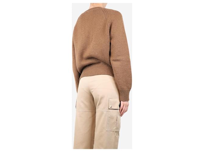 Aime Brauner Kaschmirpullover - Größe UK 8 - Ansicht 2