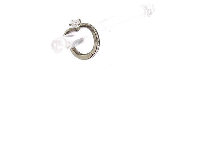 Pendientes REPOSSI T. Oro blanco Negro - vista 2