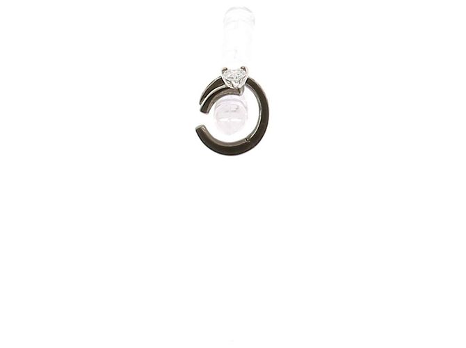 Pendientes REPOSSI T. Oro blanco Negro - vista 3