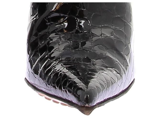 BOTTEGA VENETA Botas de tobillo T.EU 37.5 Cuero charol Negro - vista 8