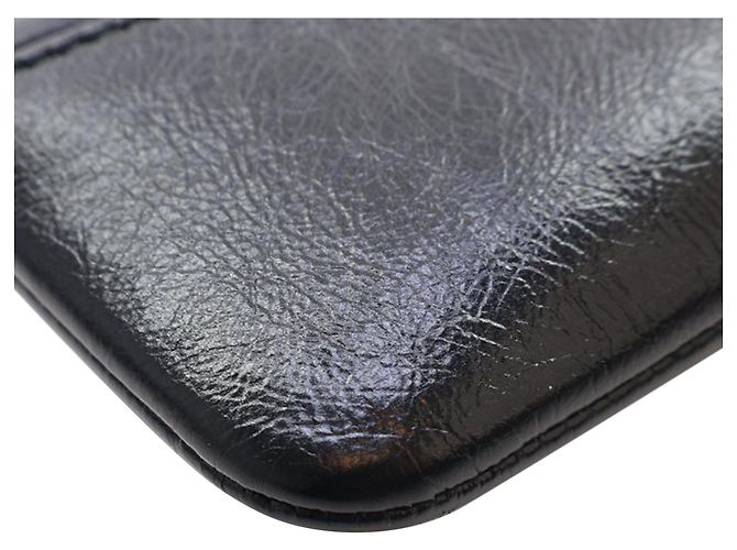 Chanel Nero Medio Pelle di Vitello Invecchiata Gabrielle O Case Clutch - vista 10