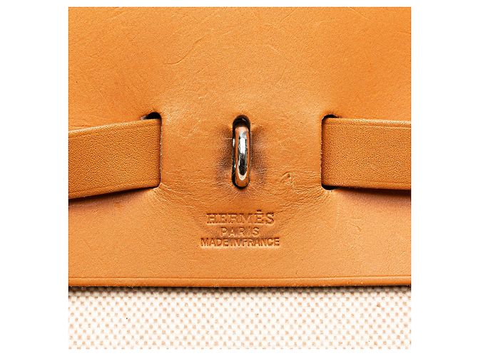 Hermès Brauner Toile Herbag Rucksack Hellbraun - Ansicht 6