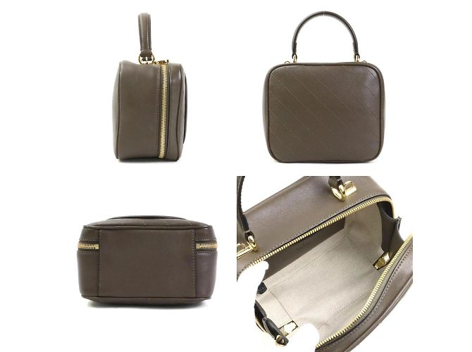 Borsa a spalla Gucci Blondie in Marrone Kaki Cachi - vista 2