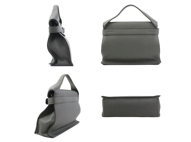 Hermès Borsa a mano Hermes verde oliva - vista 2