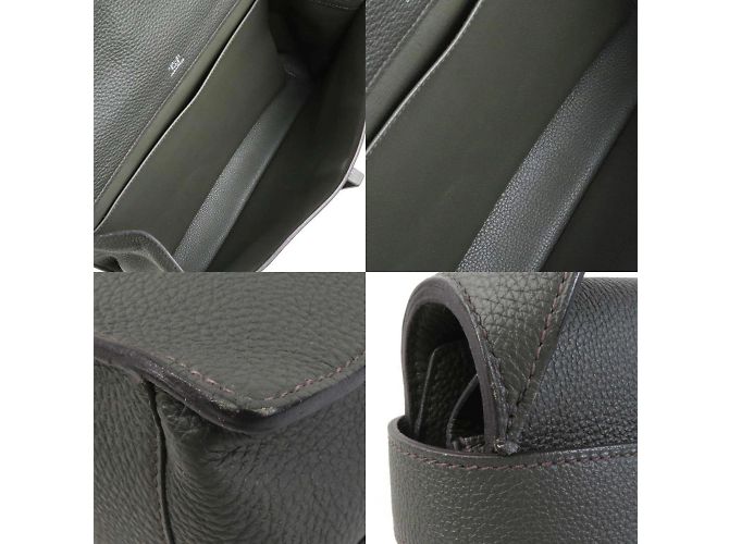 Hermès Borsa a mano Hermes verde oliva - vista 3