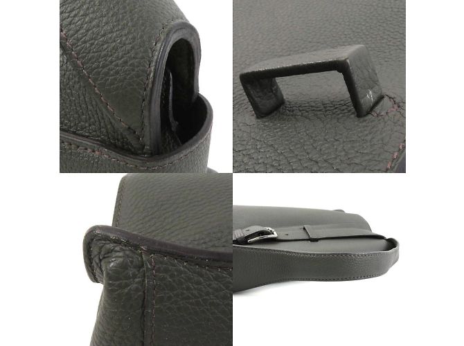 Hermès Borsa a mano Hermes verde oliva - vista 4