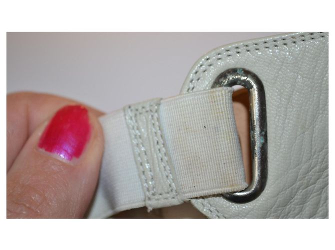 Sandales Balmain en cuir beige taille 37 - vue 6