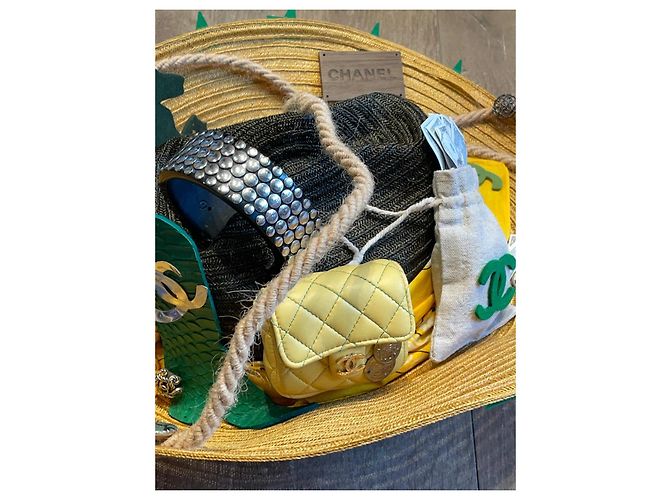 Cappello di paglia Maison Michel Catherinettes Multicolore - vista 7