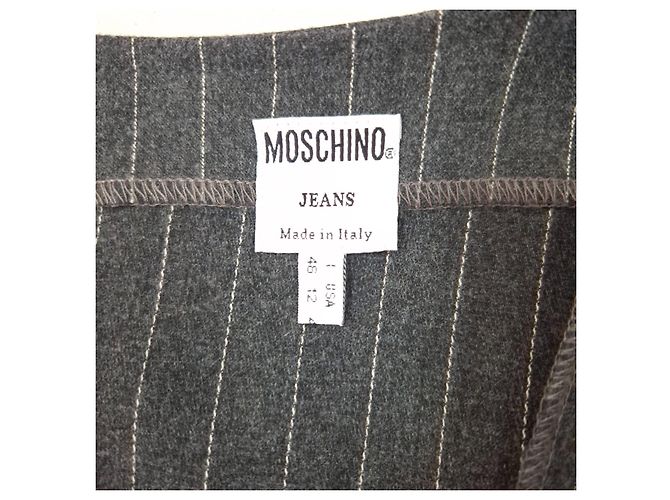 Gestreiftes Kleid Moschino Jeans 1980er Grau - Ansicht 3