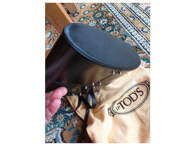 Borsa Tod's in pelle liscia nera Nero - vista 4
