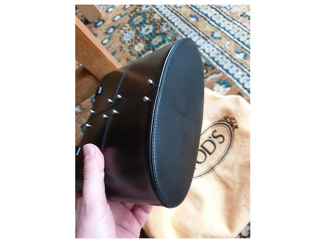 Borsa Tod's in pelle liscia nera Nero - vista 5