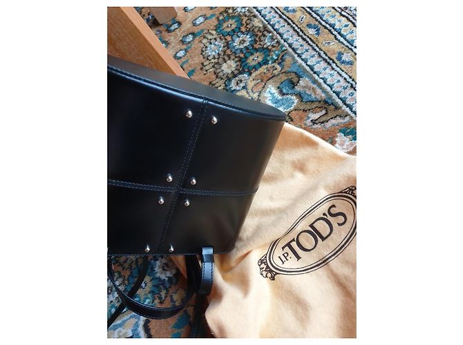 Borsa Tod's in pelle liscia nera Nero - vista 6