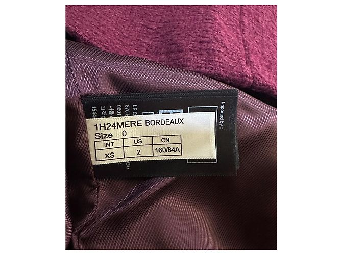 Chaqueta Blazer Ba&Sh Meredith Burdeos Tweed - vista 7
