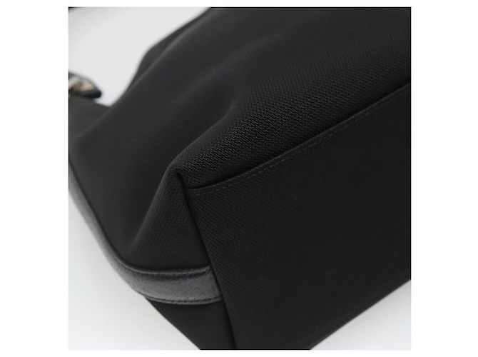 Borsa a mano in tela nera Salvatore Ferragamo Auth KD096 Nero - vista 14