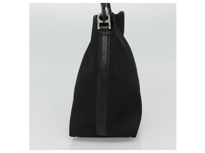 Borsa a mano in tela nera Salvatore Ferragamo Auth KD096 Nero - vista 4