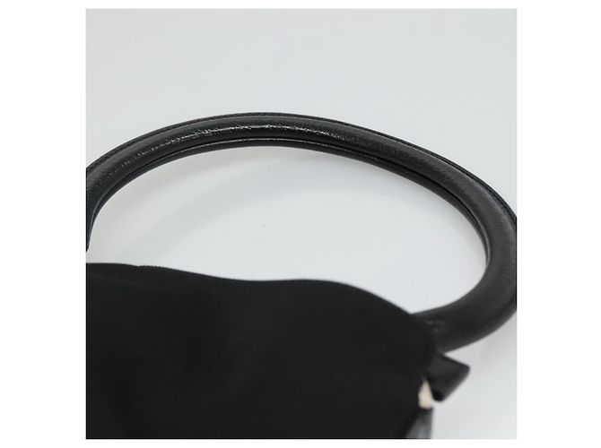 Borsa a mano in tela nera Salvatore Ferragamo Auth KD096 Nero - vista 8