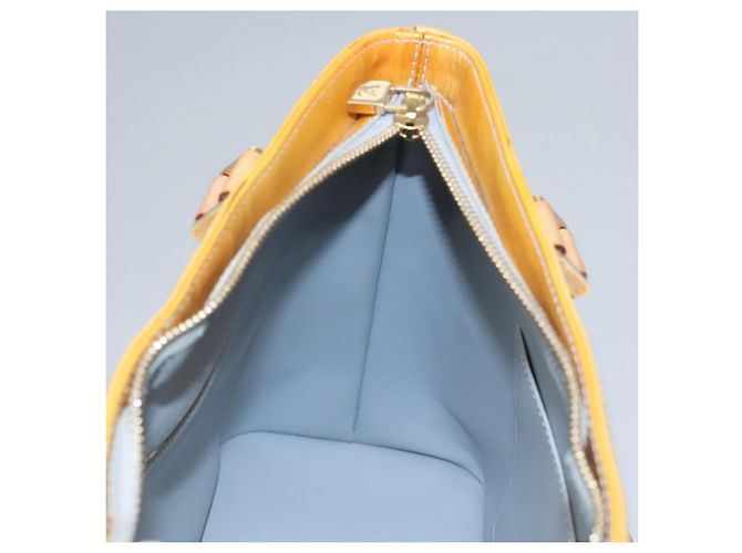 LOUIS VUITTON Monogram Vernis Houston Bolsa de Mão Cinza M91053 LV Auth ep7454 - vista 20