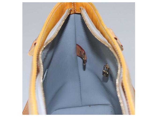 LOUIS VUITTON Monogram Vernis Houston Bolsa de Mão Cinza M91053 LV Auth ep7454 - vista 21