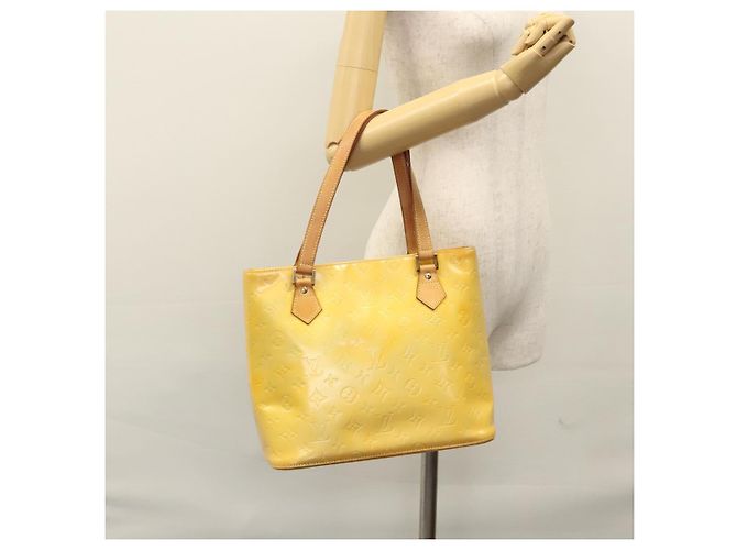 LOUIS VUITTON Monogram Vernis Houston Bolsa de Mão Cinza M91053 LV Auth ep7454 - vista 25
