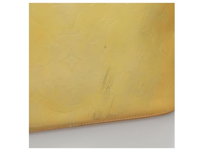LOUIS VUITTON Monogram Vernis Houston Bolsa de Mão Cinza M91053 LV Auth ep7454 - vista 3