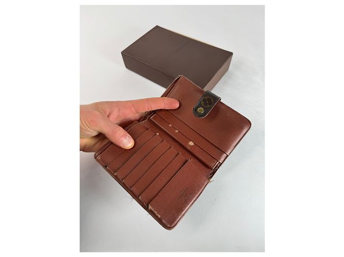 Vintage Louis Vuitton Leather Monogram Wallet Brown - view 3