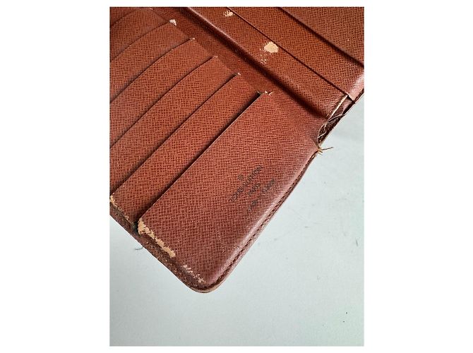 Vintage Louis Vuitton Leather Monogram Wallet Brown - view 4