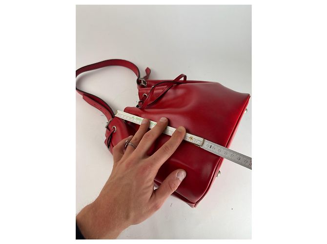 Comme Des Garcons Vintage Comme Des Garçons Schulter-Eimer-Tasche rot - Ansicht 12