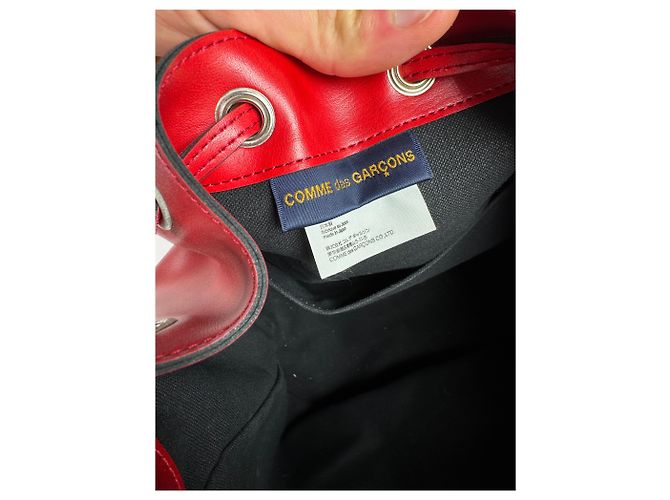 Comme Des Garcons Vintage Comme Des Garçons Schulter-Eimer-Tasche rot - Ansicht 7