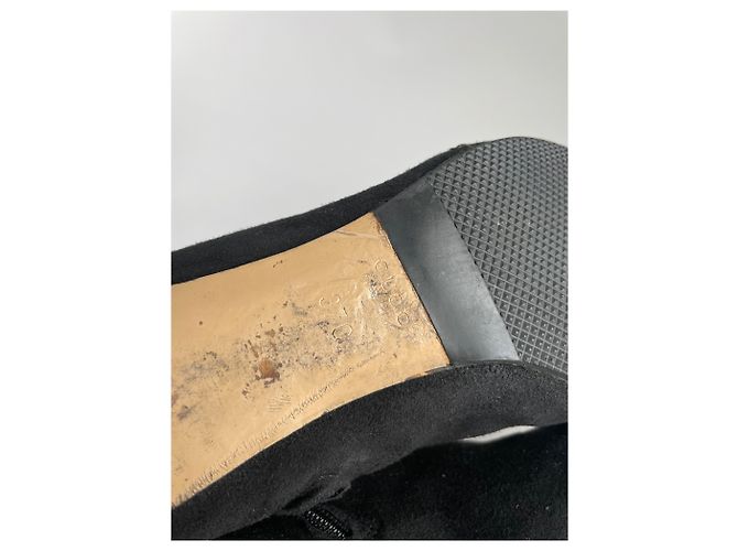 Marmont Vintage Gucci Wildleder Stiefeletten Schwarz 37C - Ansicht 9