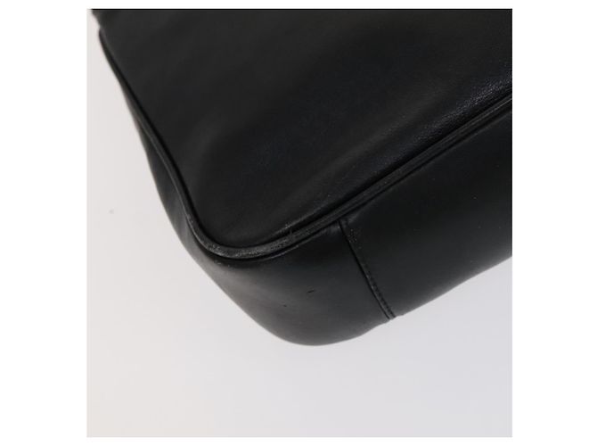 Bolso de mano de cuero GUCCI Bamboo 2 vías negro dorado 001 2113 1638 Auth KD087 - vista 16