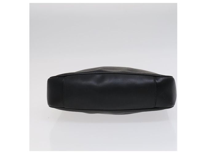 Bolso de mano de cuero GUCCI Bamboo 2 vías negro dorado 001 2113 1638 Auth KD087 - vista 5