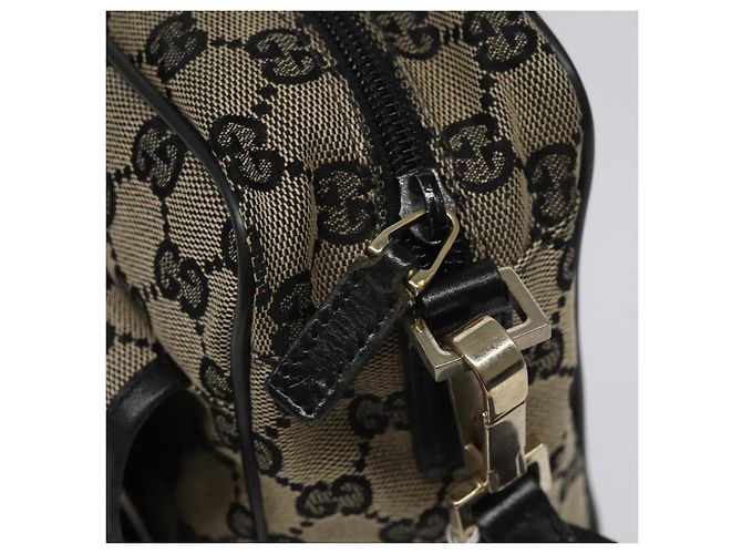 Borsa a Spalla in Tela GG Gucci Nera 019 0375 Auth ep7418 Nero - vista 10