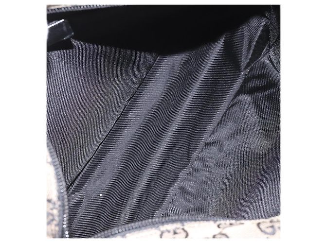 Borsa a Spalla in Tela GG Gucci Nera 019 0375 Auth ep7418 Nero - vista 11