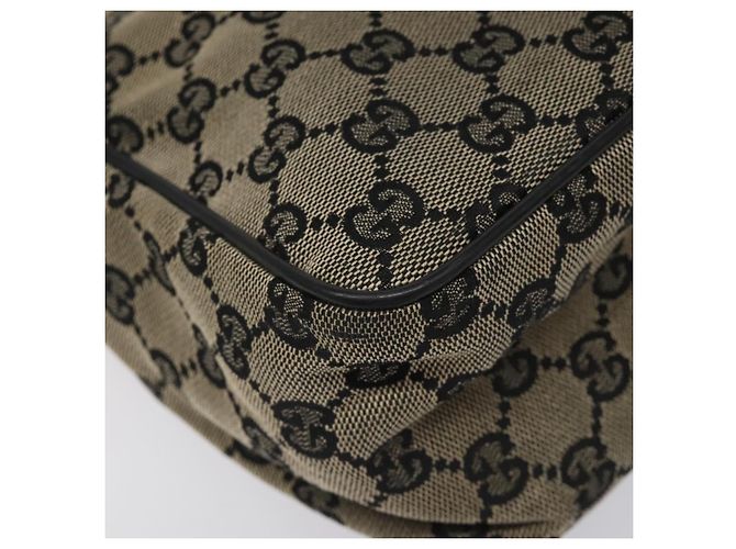 Borsa a Spalla in Tela GG Gucci Nera 019 0375 Auth ep7418 Nero - vista 17