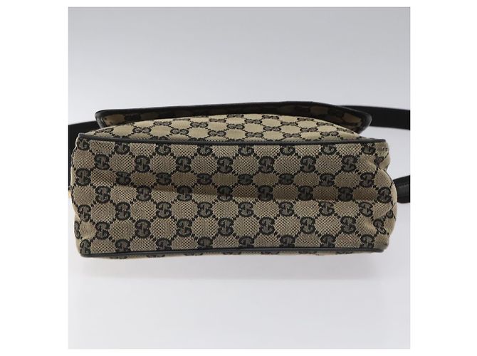 Borsa a Spalla in Tela GG Gucci Nera 019 0375 Auth ep7418 Nero - vista 5