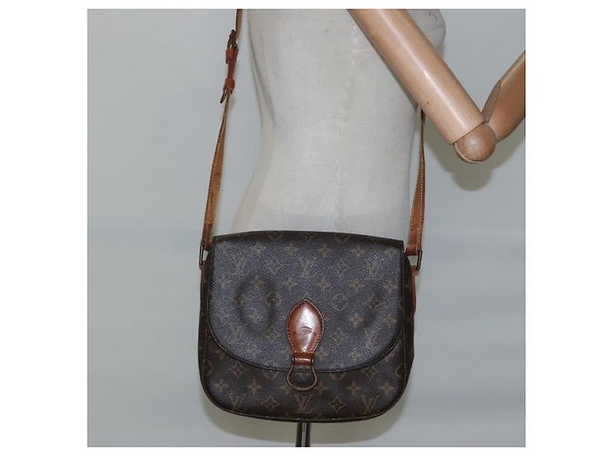 Saint-Cloud LOUIS VUITTON Monogram Saint Cloud GM Borsa a Spalla M51242 LV Auth BA382 Monogramma - vista 25
