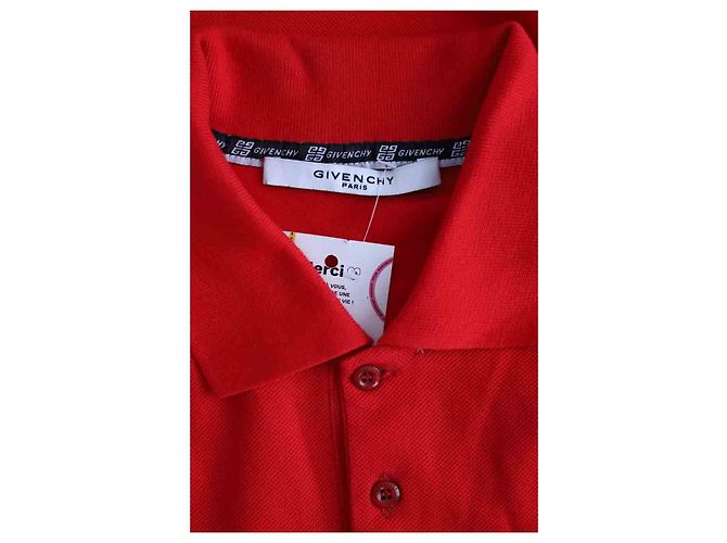 Givenchy Rotes Baumwoll-Polo - Ansicht 6
