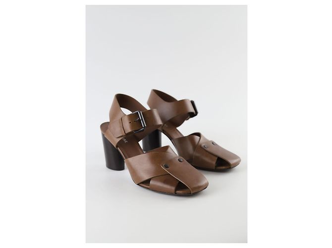 Lemaire Tacchi in pelle marrone - vista 3