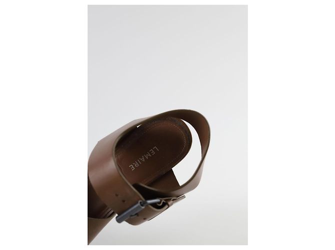 Lemaire Tacchi in pelle marrone - vista 5