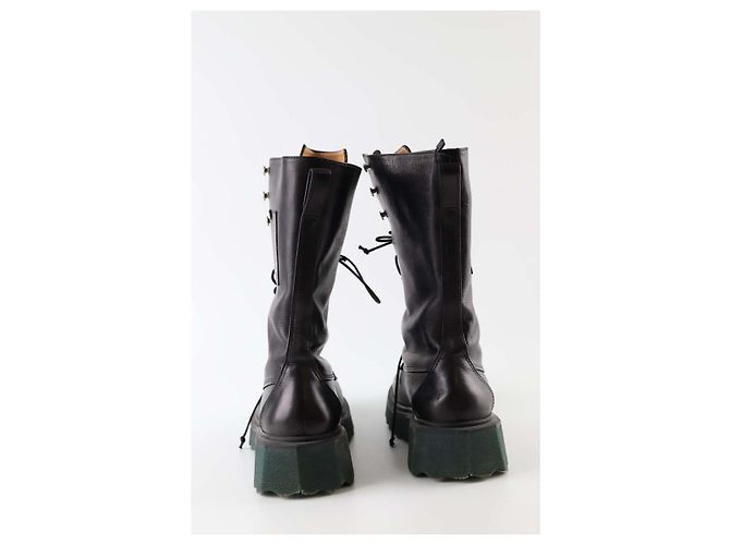 Off White Stivali in pelle neri - vista 2