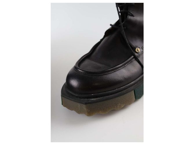 Off White Stivali in pelle neri - vista 5