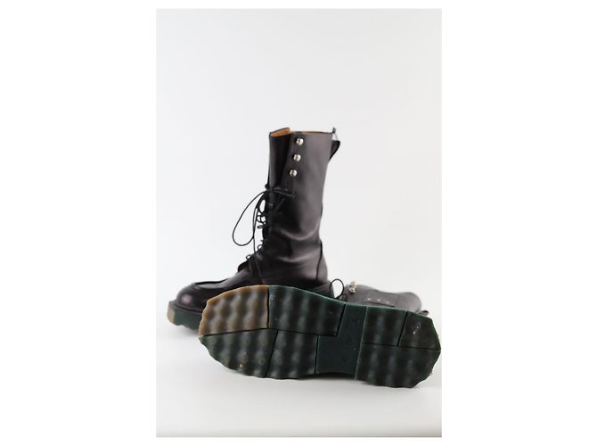 Off White Stivali in pelle neri - vista 6