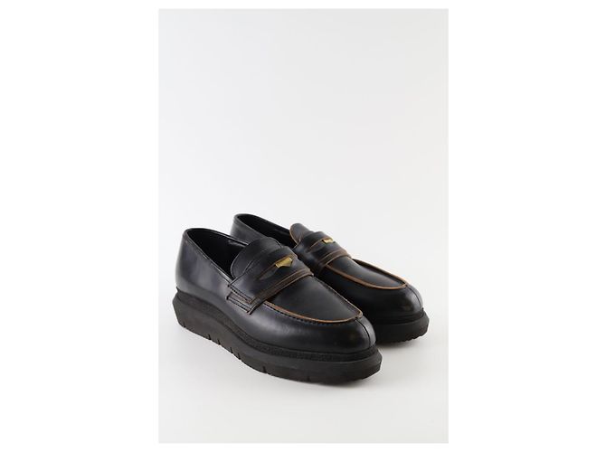 Sacai Mocassini in pelle nera Nero - vista 3