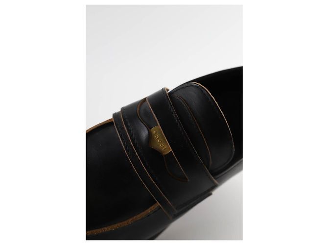 Sacai Mocassini in pelle nera Nero - vista 4